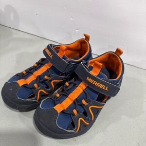 Merrell Kids' Navy and Orange Sandals size 10m